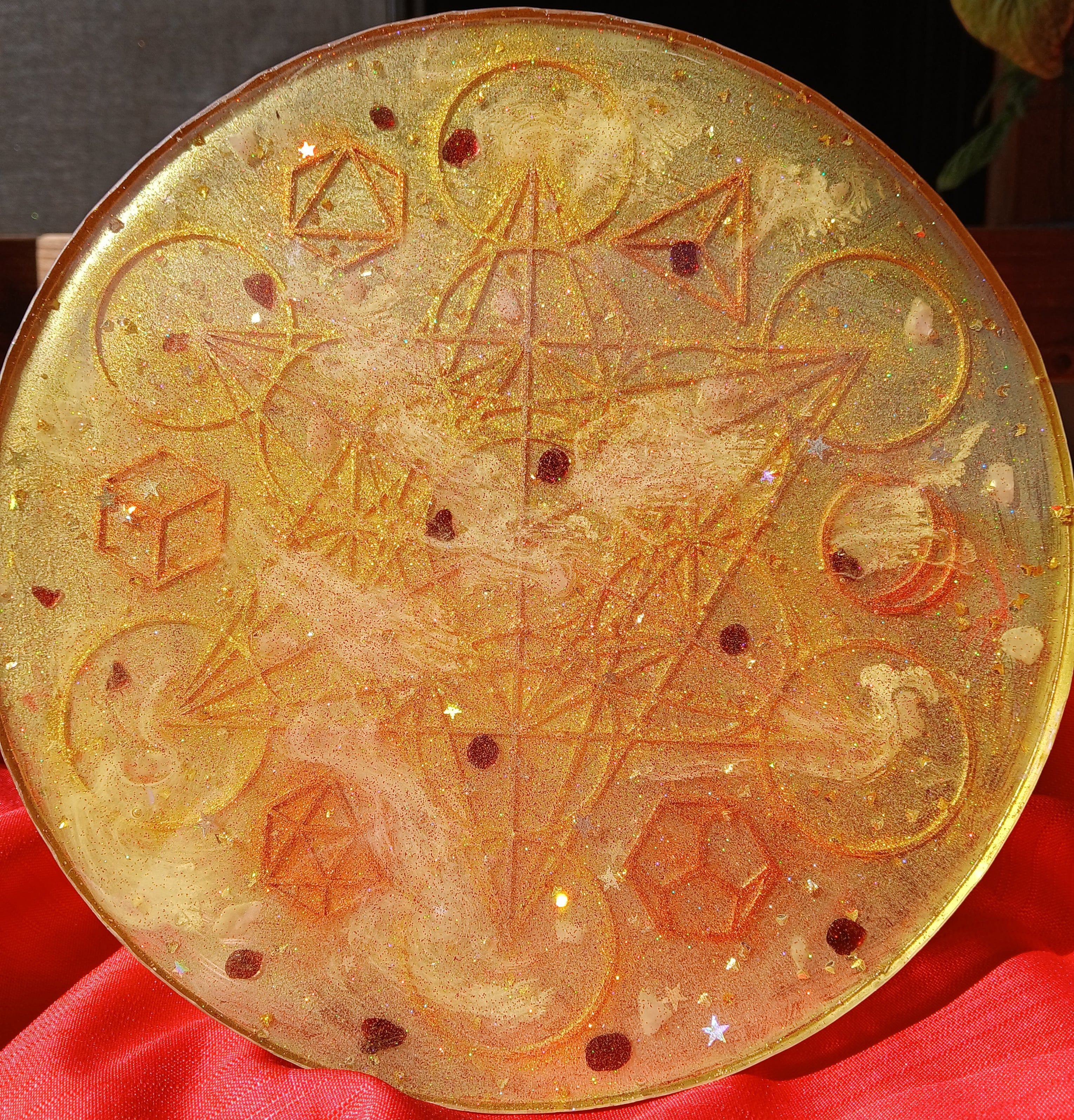 Metatron Cube proped up right